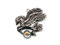 Pandantiv Pegasus, talisman pentru inspiratie, 3.5 cm